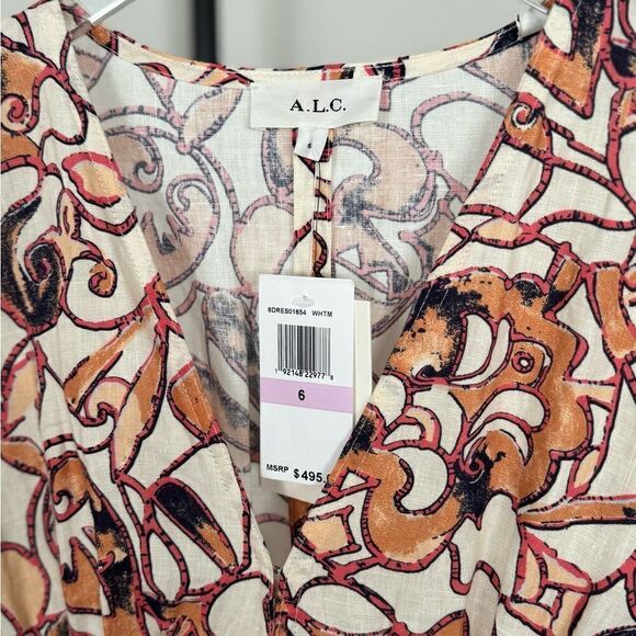 ⭕️ A.L.C Salina Linen Mini Dress US6 Medium - Picture 7 of 10